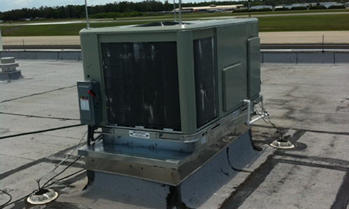 Replacement of rooftop package HVAC units at Page Field